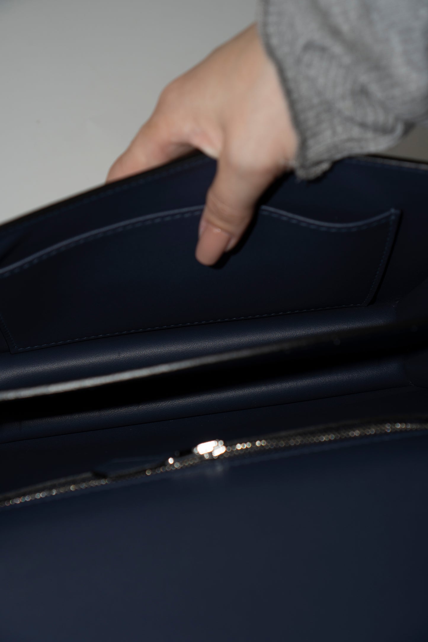 Constanc 23 in Navy Blue Epsom Leather with Palladium Hardware