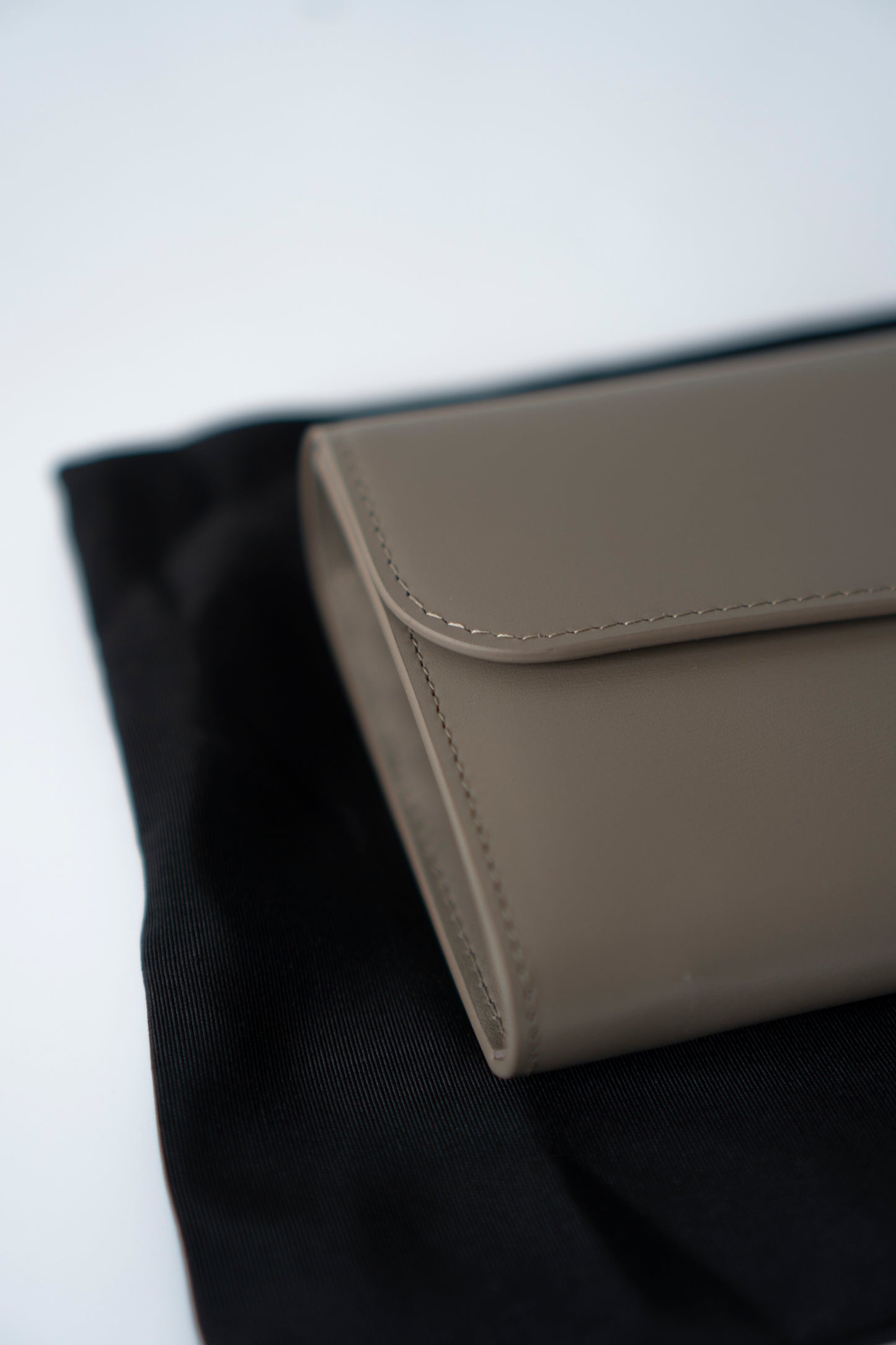 Large Wallet Triomphe in Color Pebble Shiny Calfskin