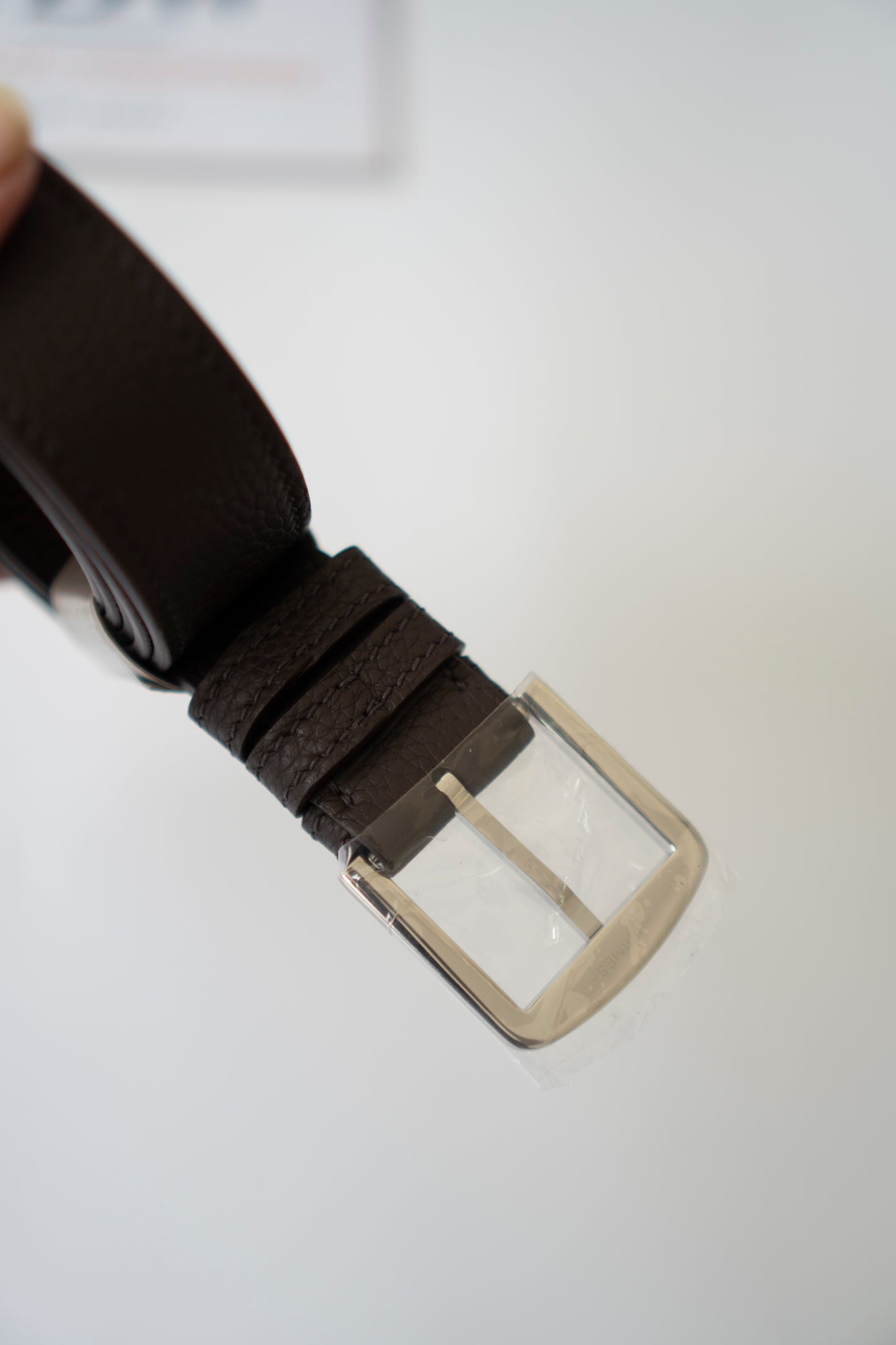 So Kelly 22 in Ebene Clemence Leather with Palladium Hardware
