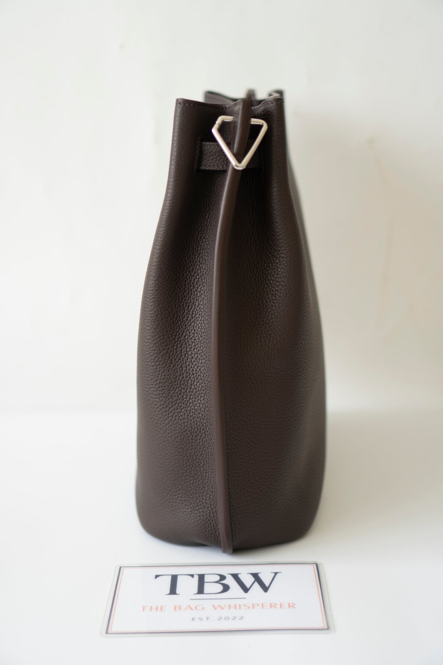 So Kelly 22 in Ebene Clemence Leather with Palladium Hardware