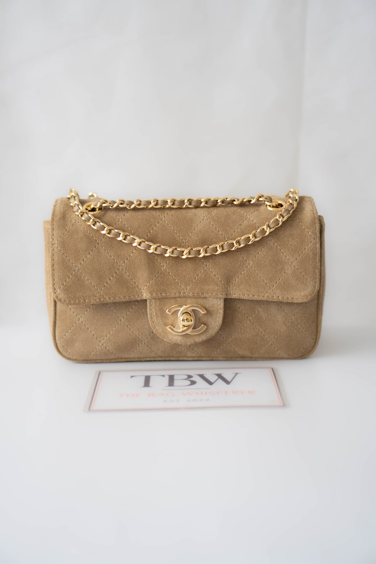 Classic Flap Bag – Suede with Gold Hardware
