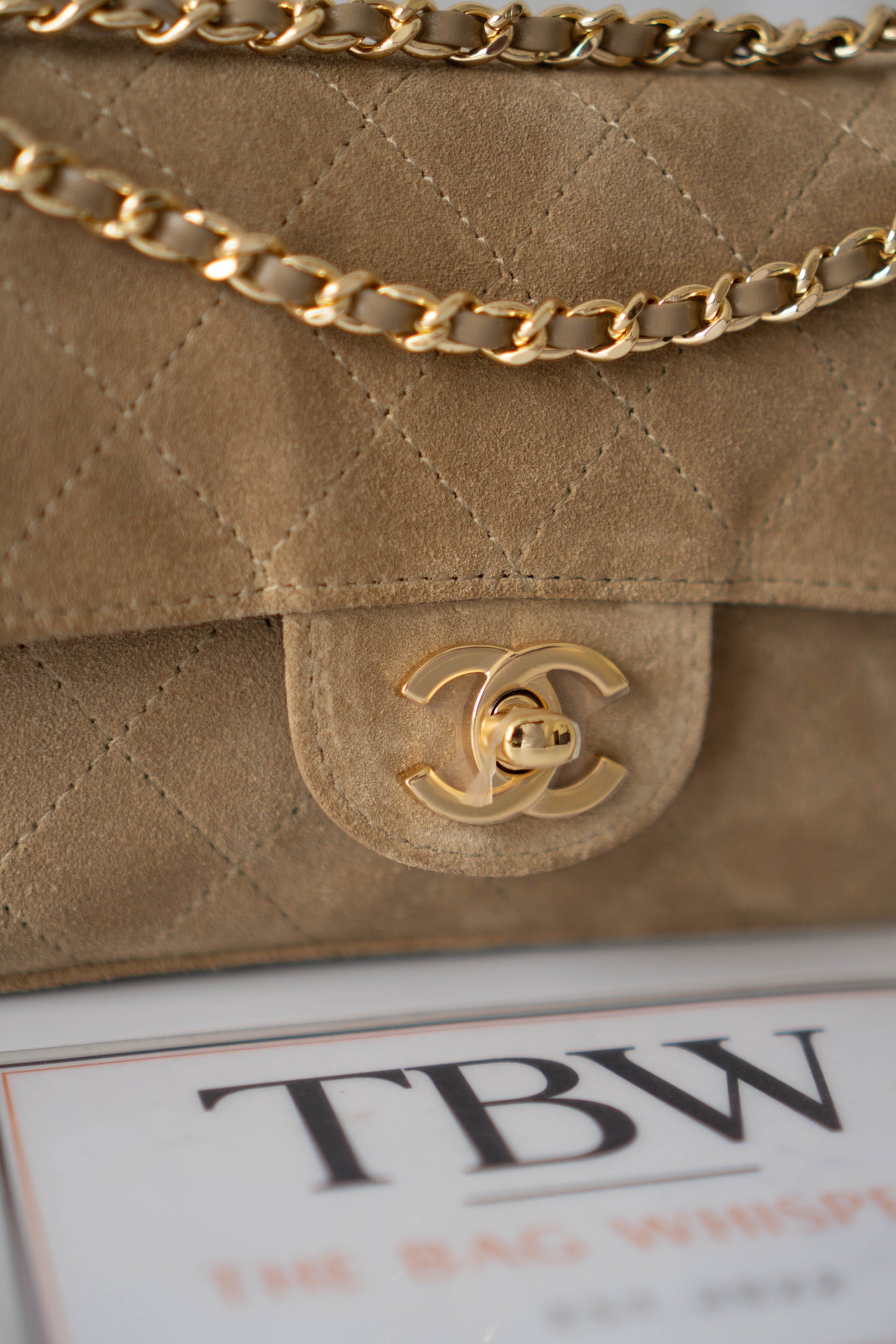 Classic Flap Bag – Suede with Gold Hardware
