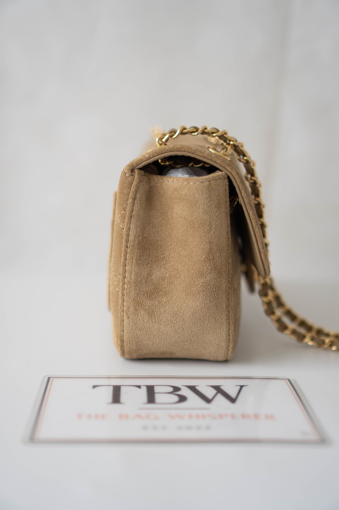 Classic Flap Bag – Suede with Gold Hardware
