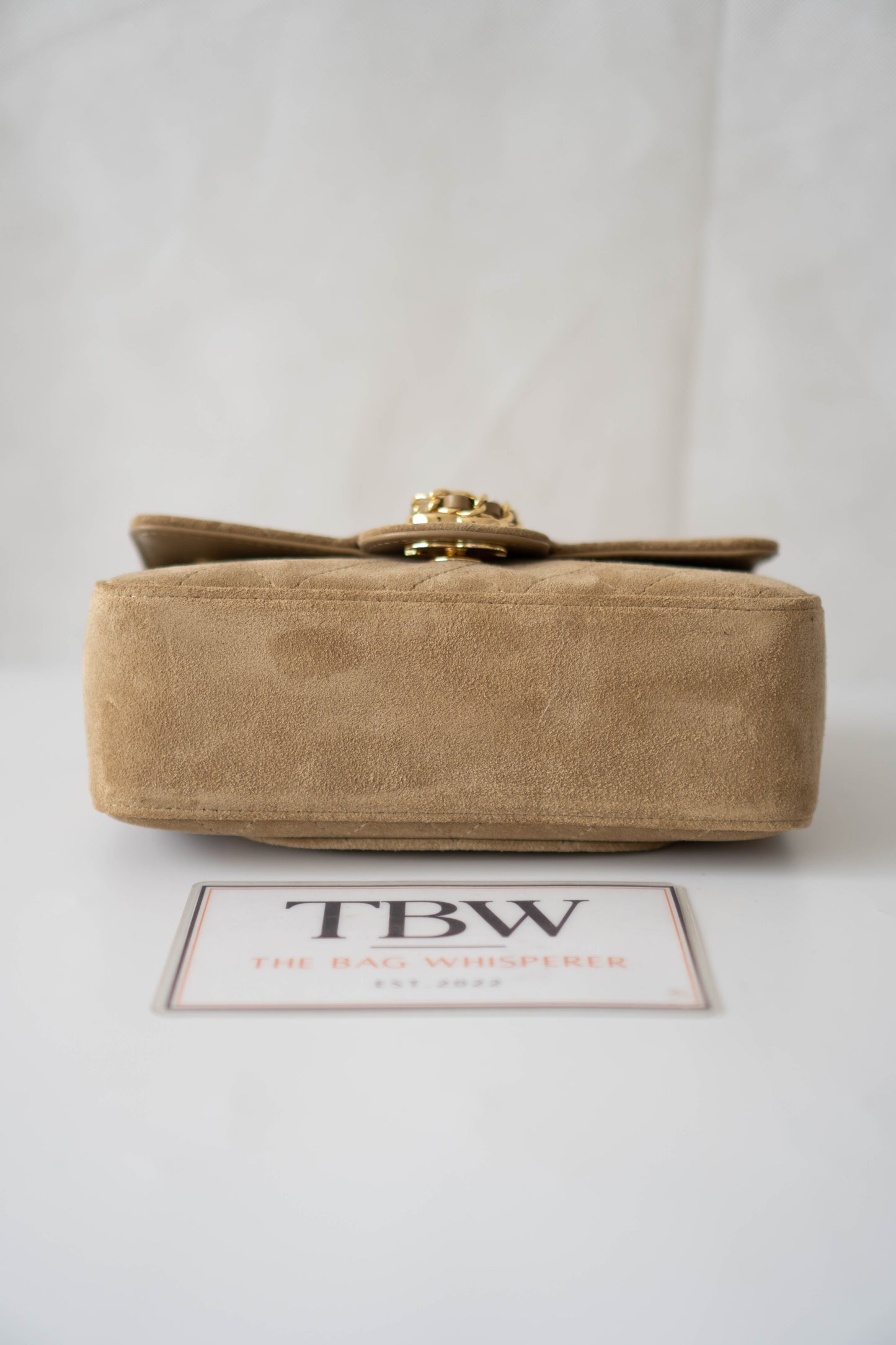 Classic Flap Bag – Suede with Gold Hardware
