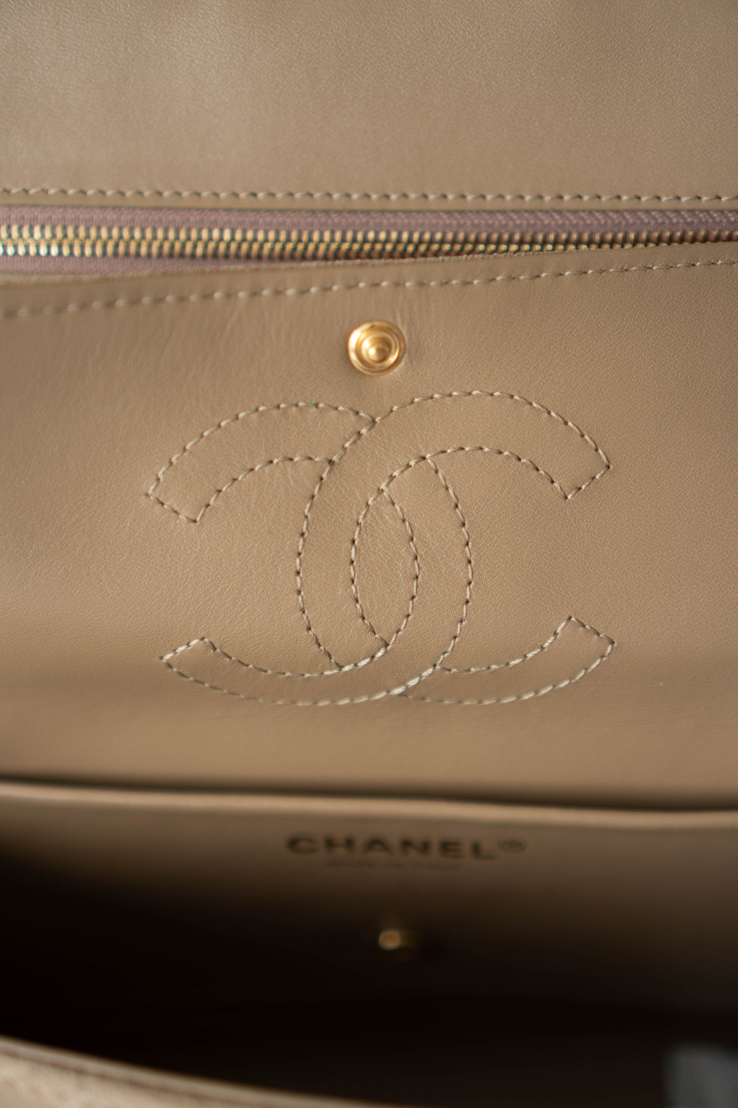 Classic Flap Bag – Suede with Gold Hardware