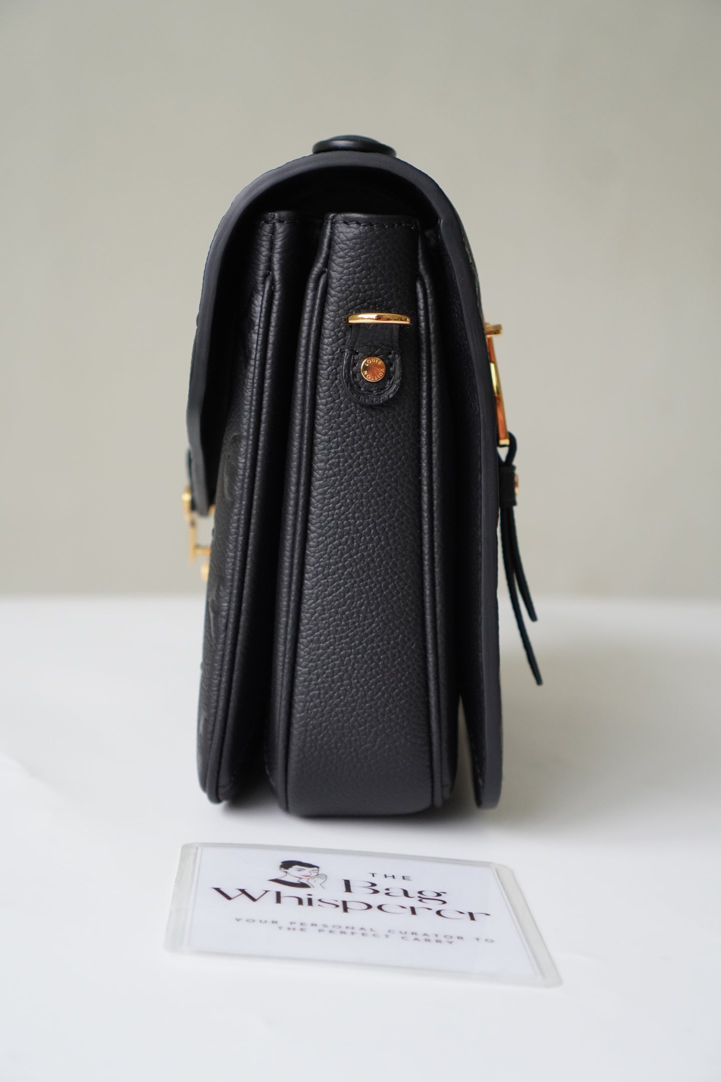 Pochette Metis in Black Empreinte leather