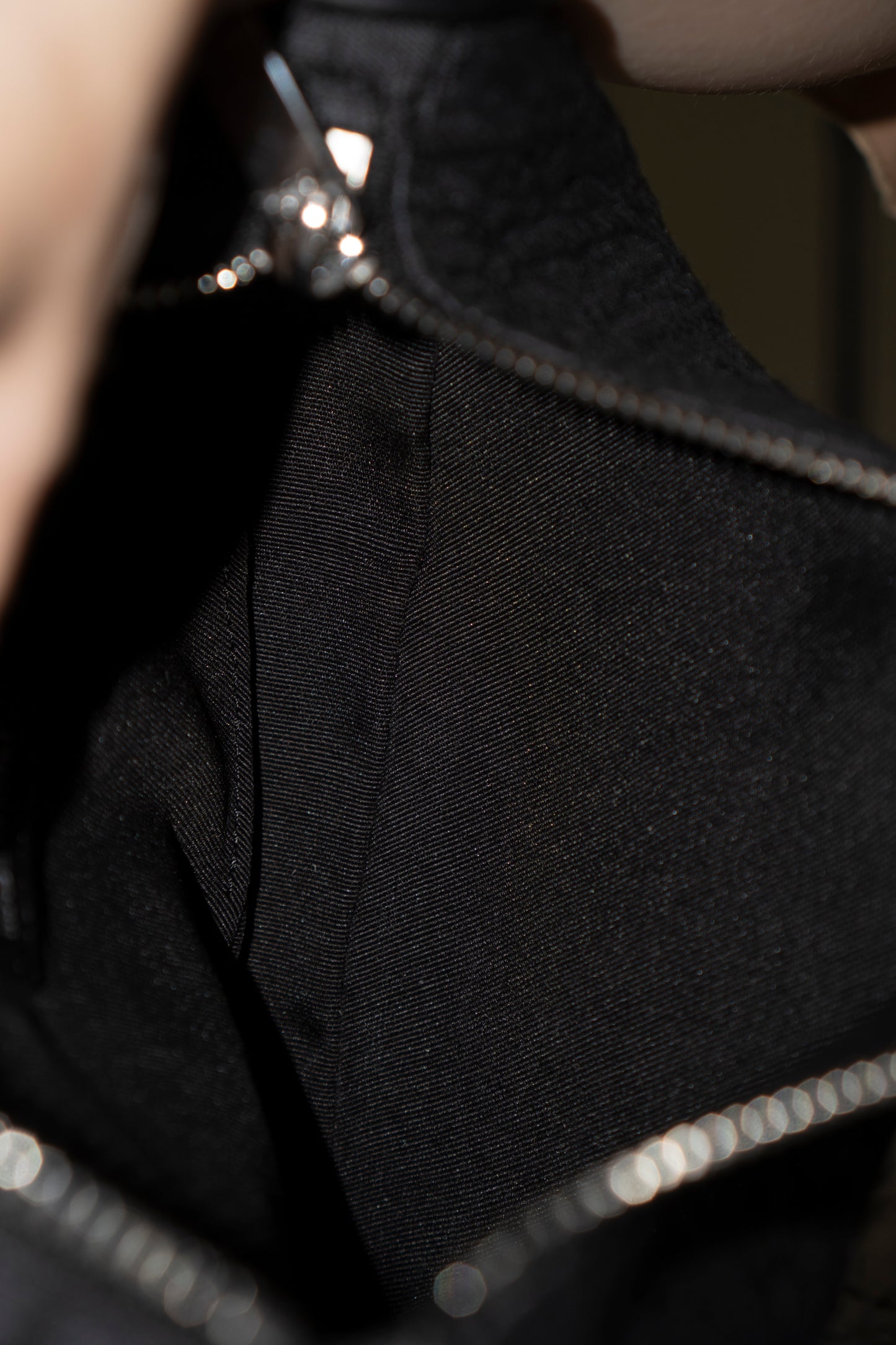 Saddle Bag in Black Oblique Jacquard