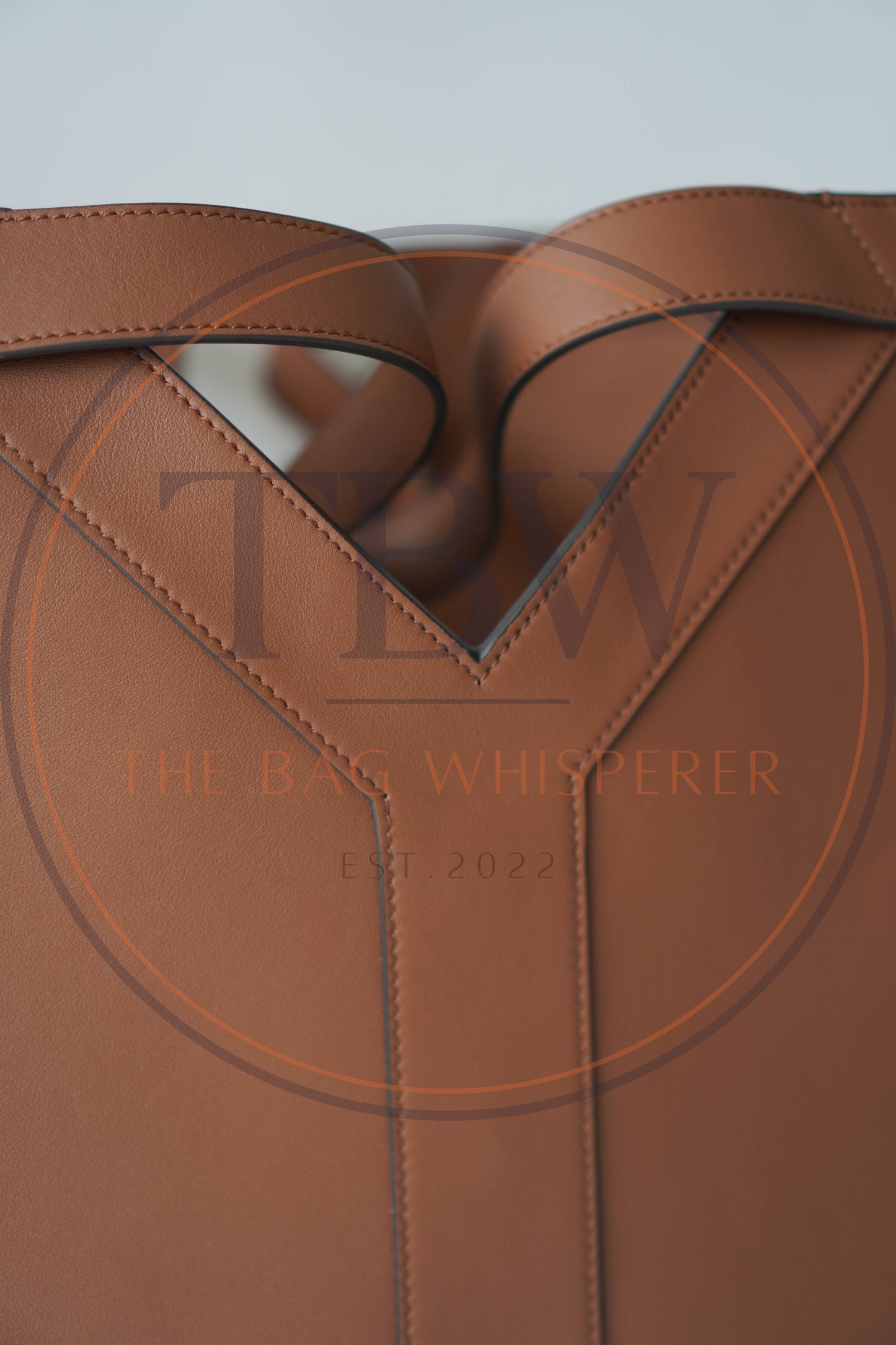 Y Tote in large Find Grained Calfskin with Gold hardware