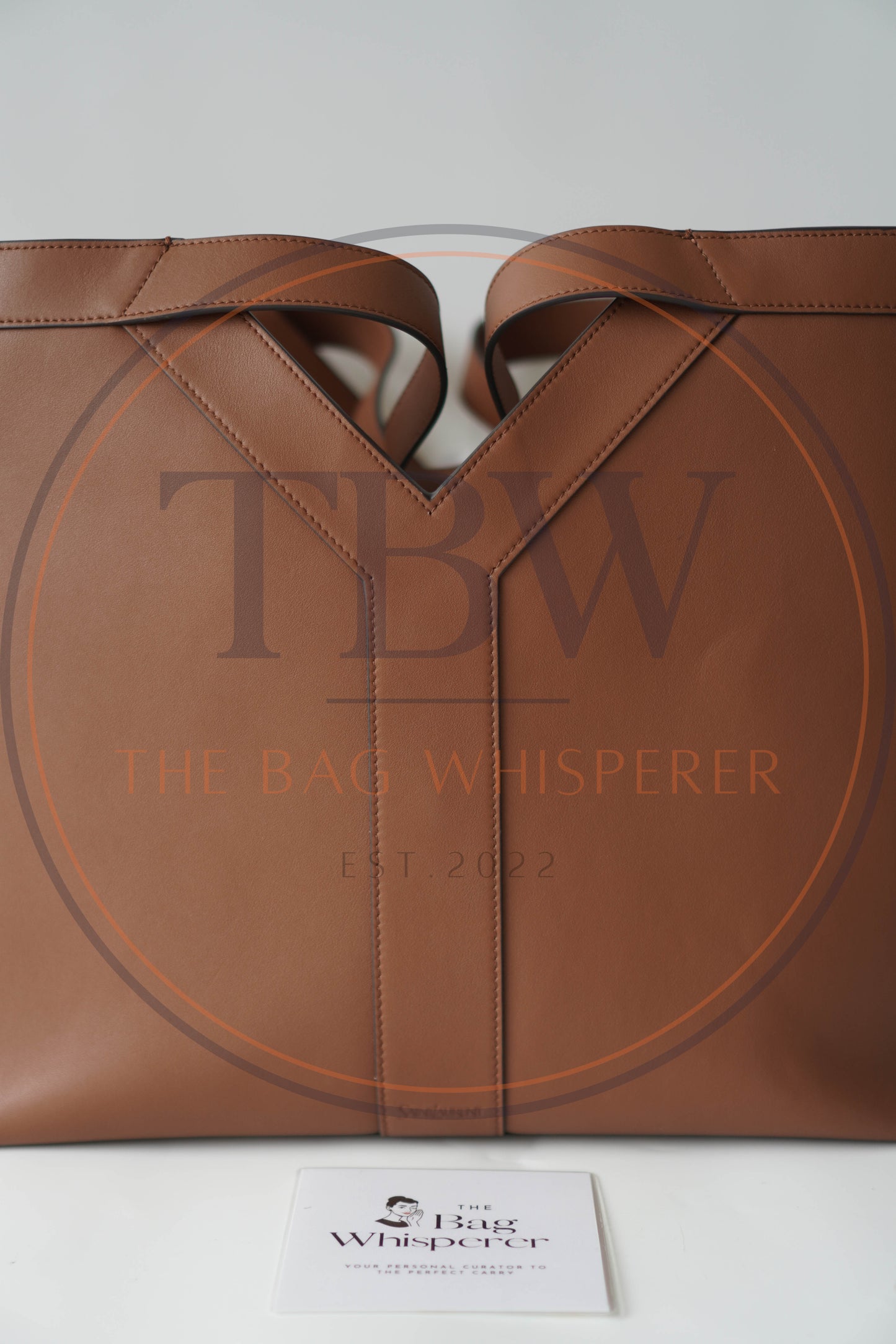 Y Tote in large Find Grained Calfskin with Gold hardware