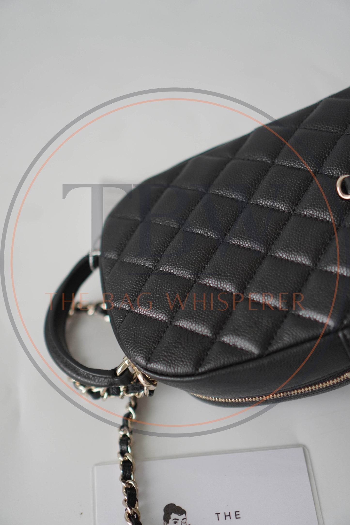 Classic Mini Backpack in Caviar Grained Calfskin with Gold Hardware