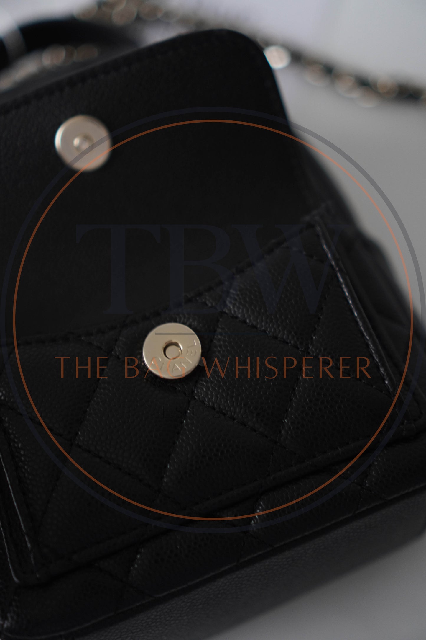 Classic Mini Backpack in Caviar Grained Calfskin with Gold Hardware