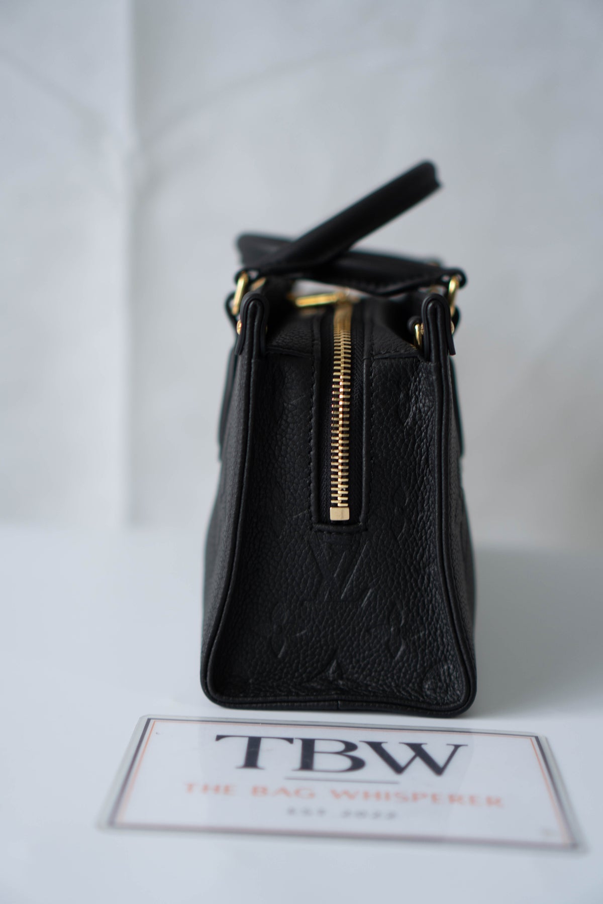 On-The-Go East West – Black Monogram Empreinte Leather with Gold Hardware