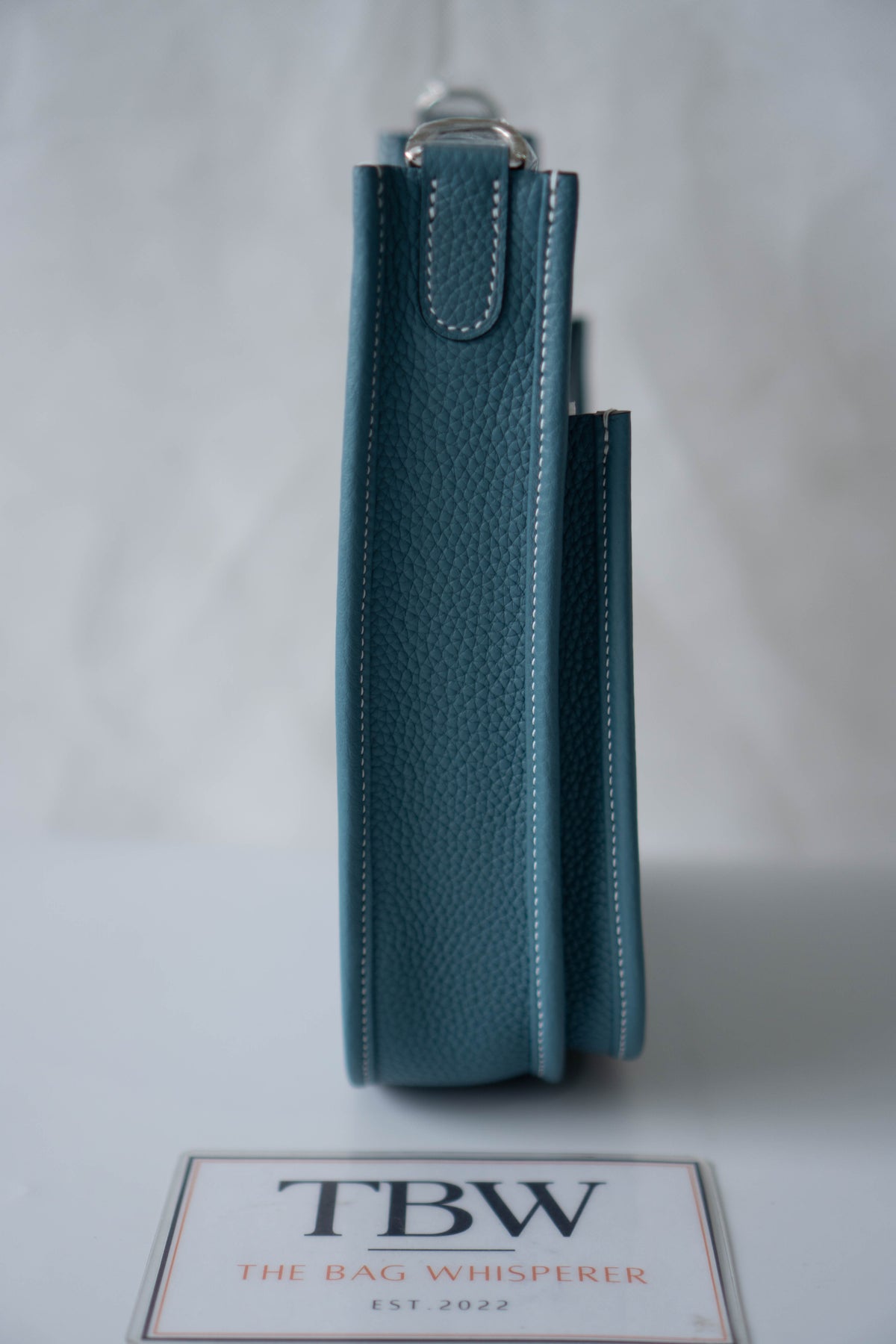 Evelyn 23 Bag – Blue Jean Clemence Leather with Palladium Hardware