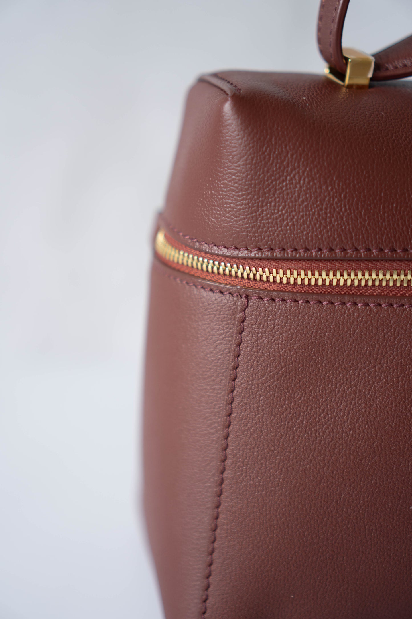 LP Extra Pocket L19 Bag – Chestnut Calfskin Leather with Gold Hardware
