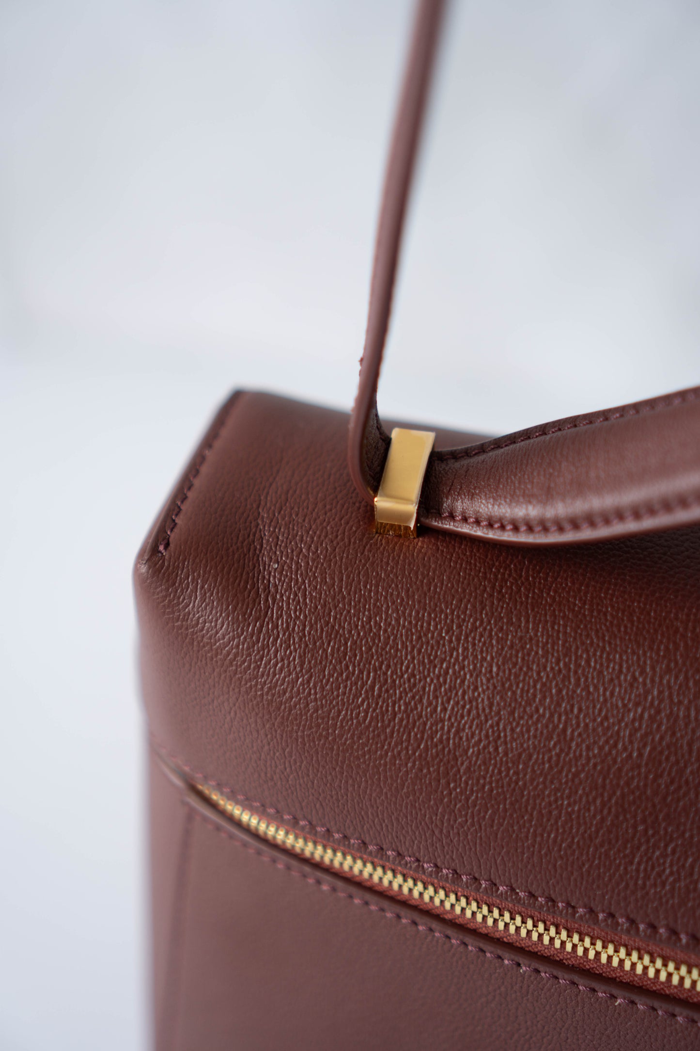 LP Extra Pocket L19 Bag – Chestnut Calfskin Leather with Gold Hardware