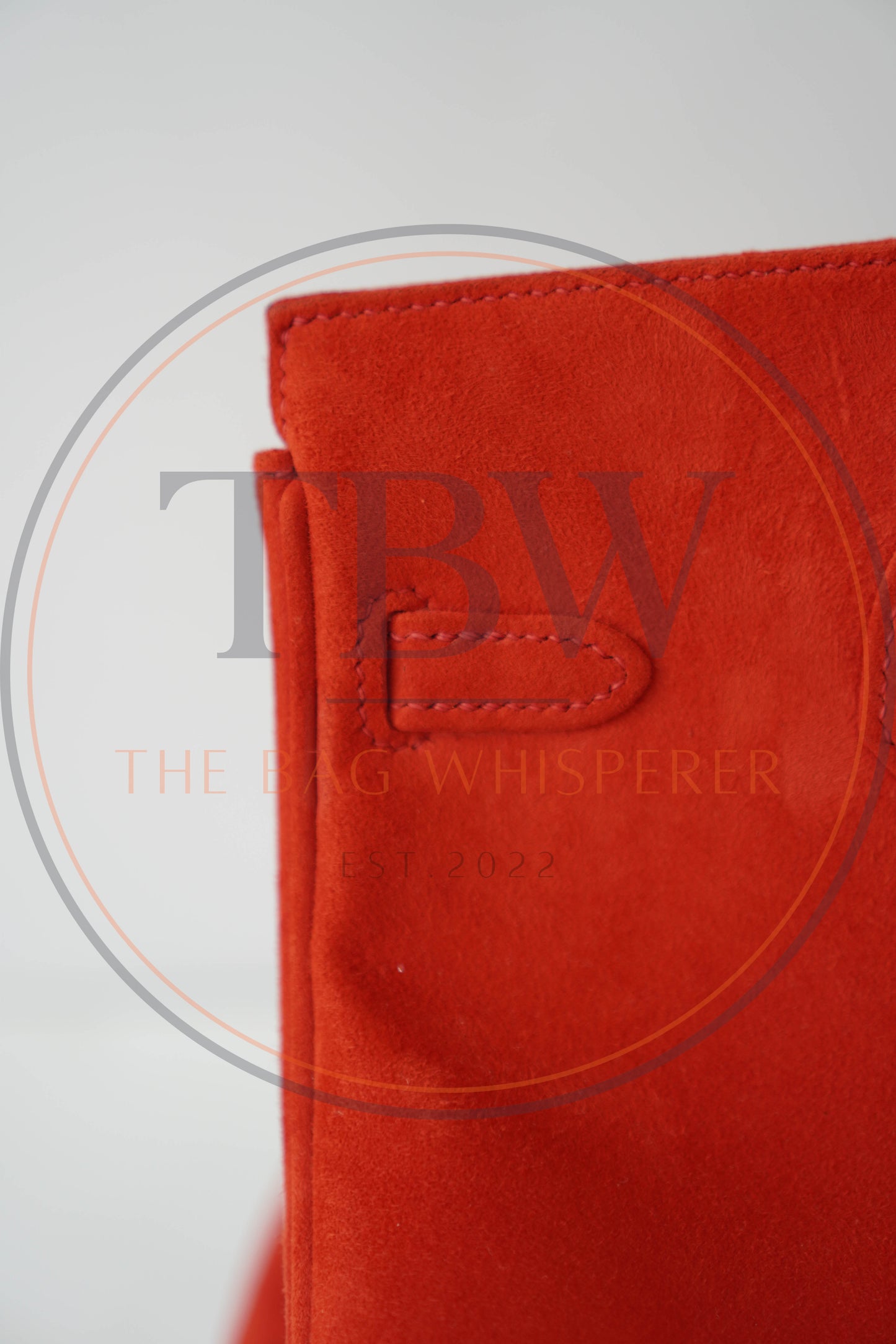 Birkin 25 Doblis in Rouge Vif suede