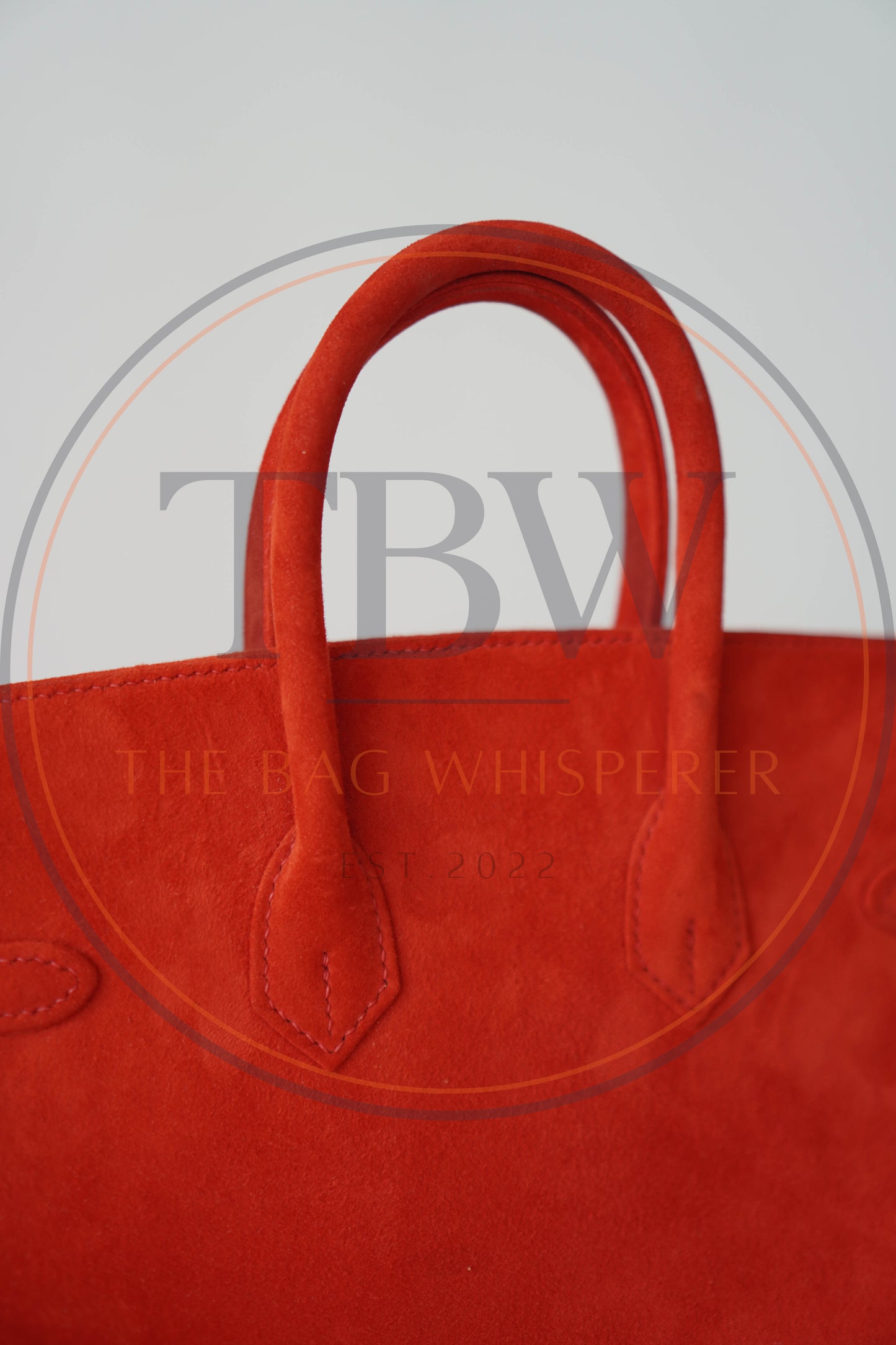 Birkin 25 Doblis in Rouge Vif suede