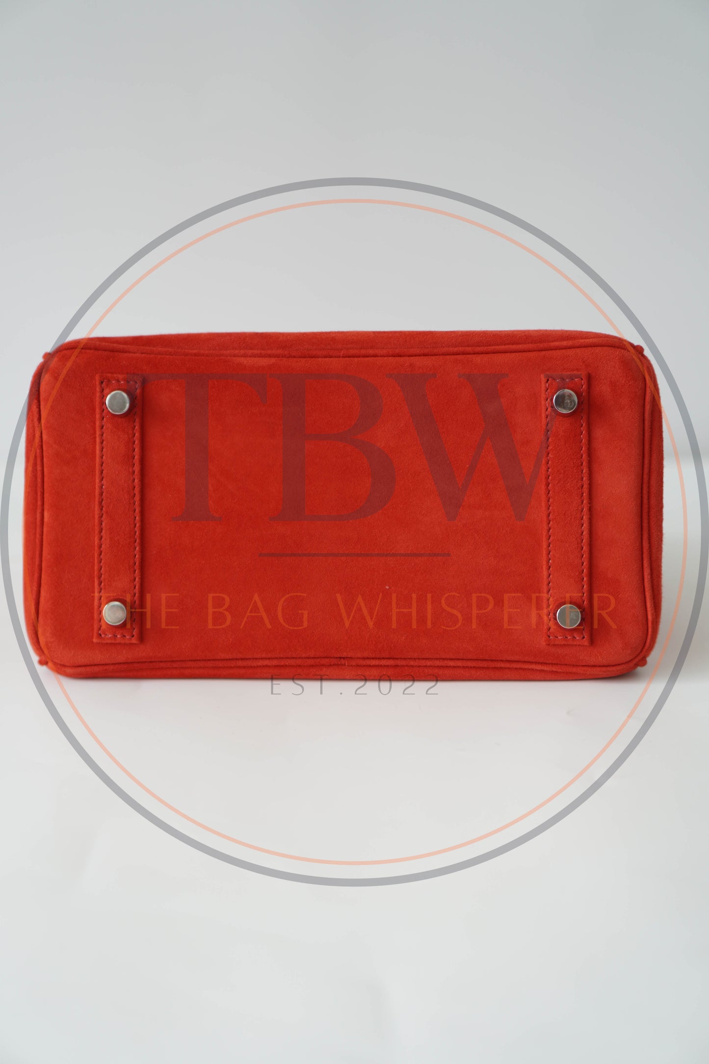 Birkin 25 Doblis in Rouge Vif suede