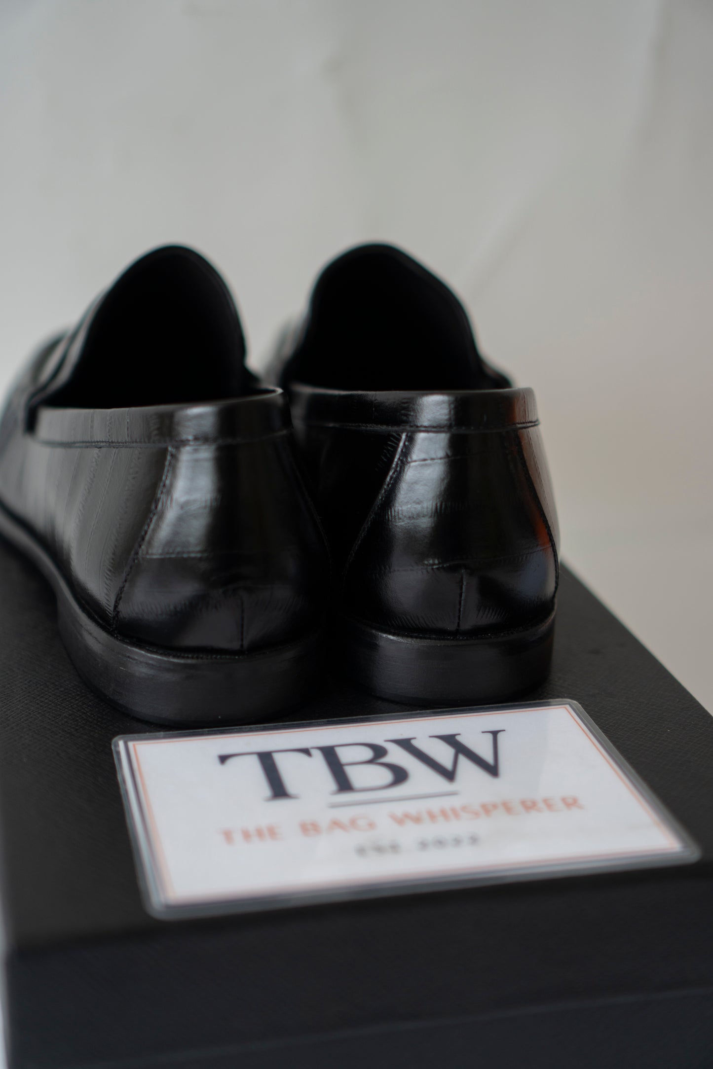 Le Loafer in Black Crinkled Leather