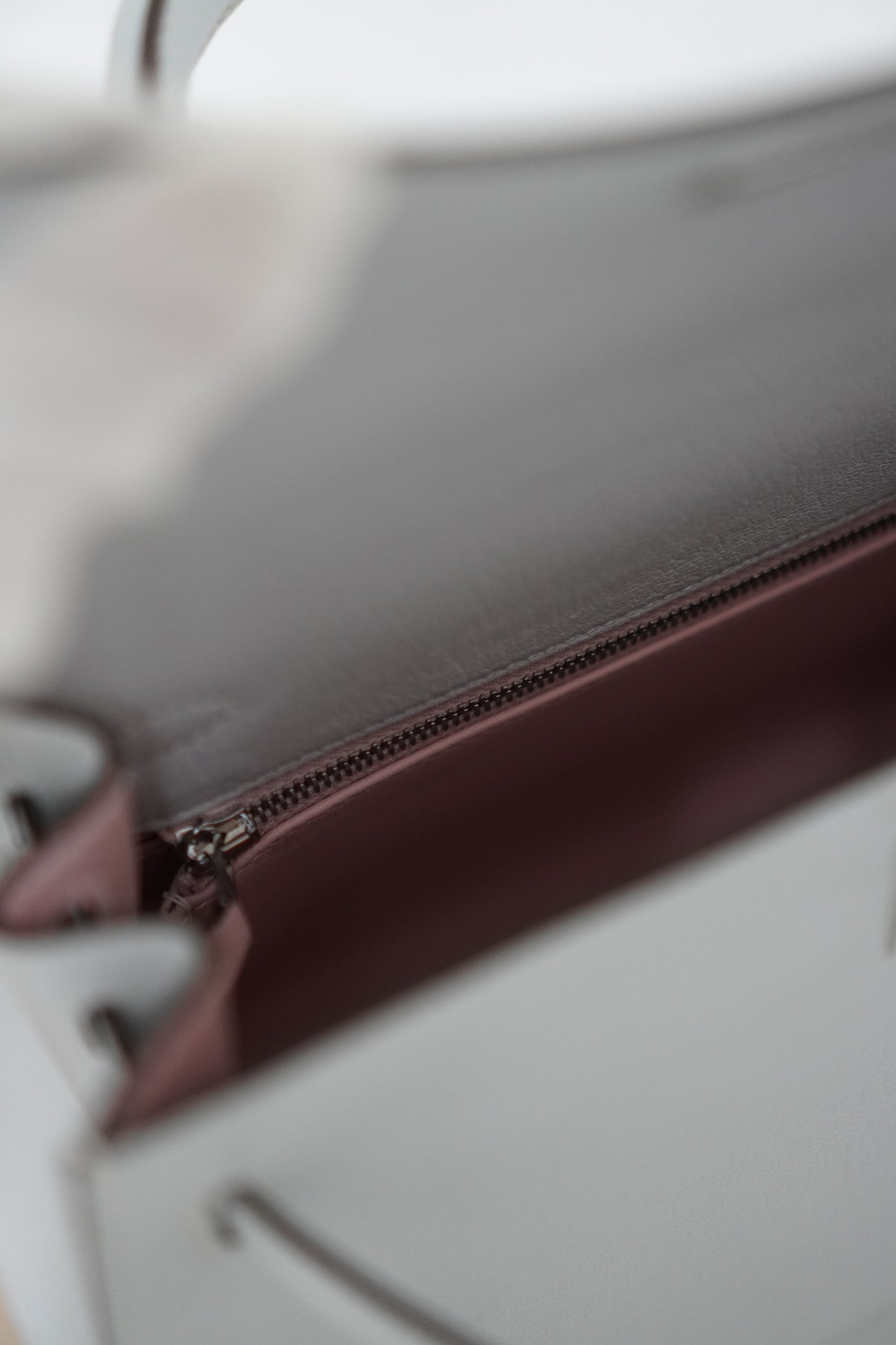 KL 25 Bleu Brume  in custom Chevre leather