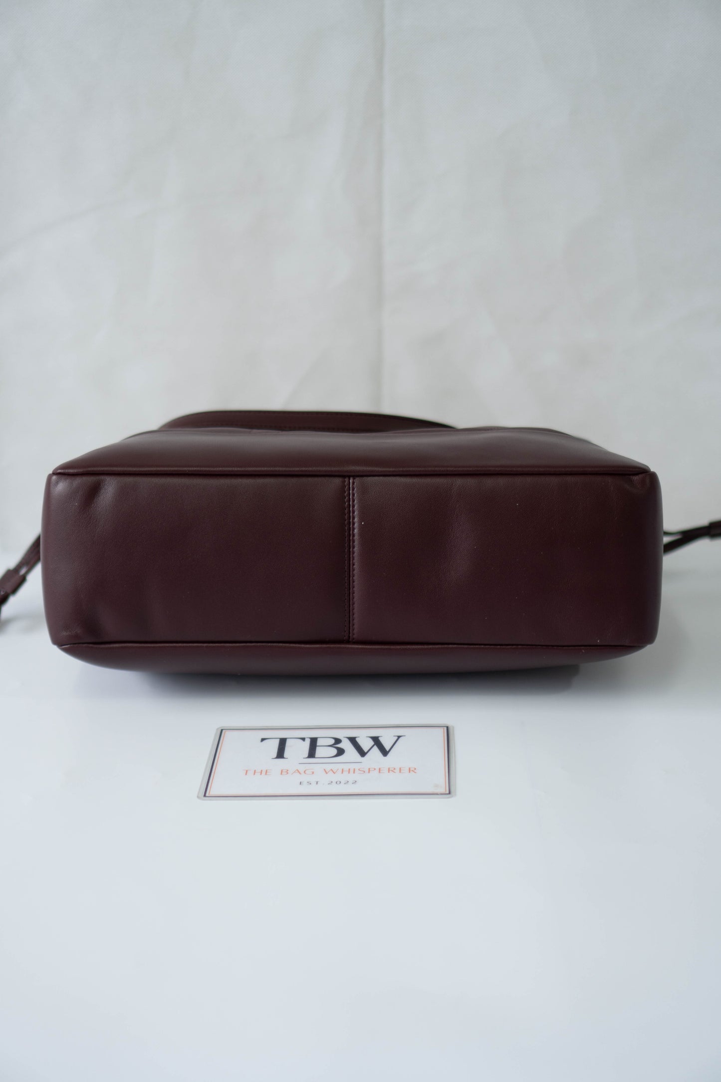 Jamie Medium Chain Tote Bag in Lambskin – Burgundy / Dark Plum with Bronze Hardware