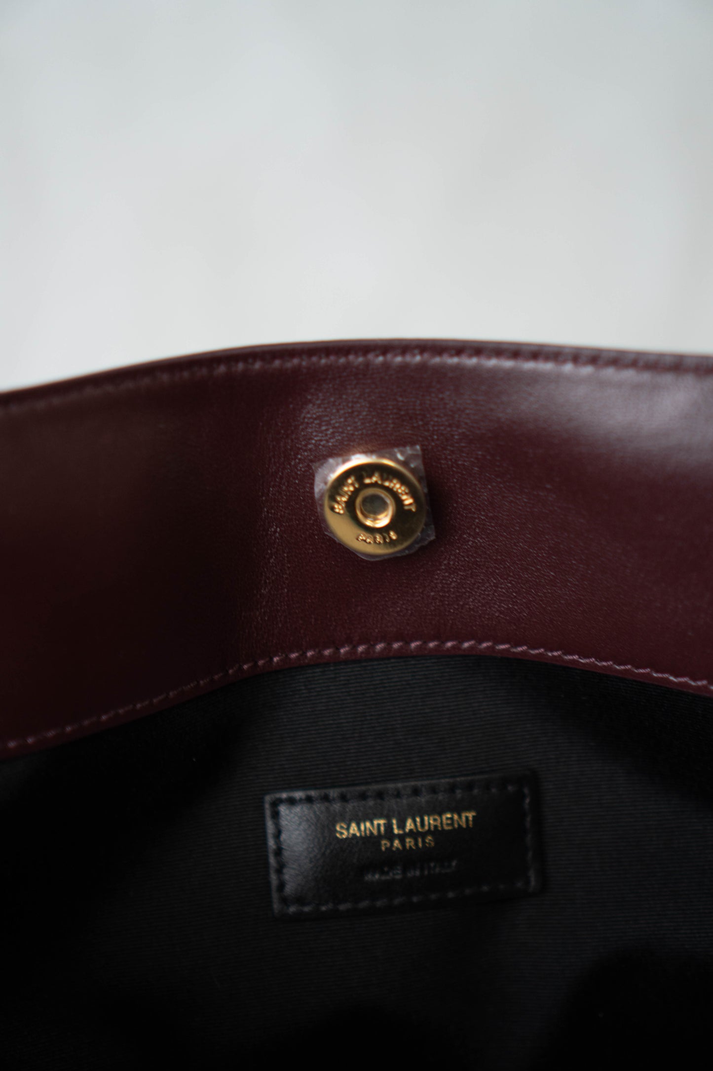 Jamie Medium Chain Tote Bag in Lambskin – Burgundy / Dark Plum with Bronze Hardware