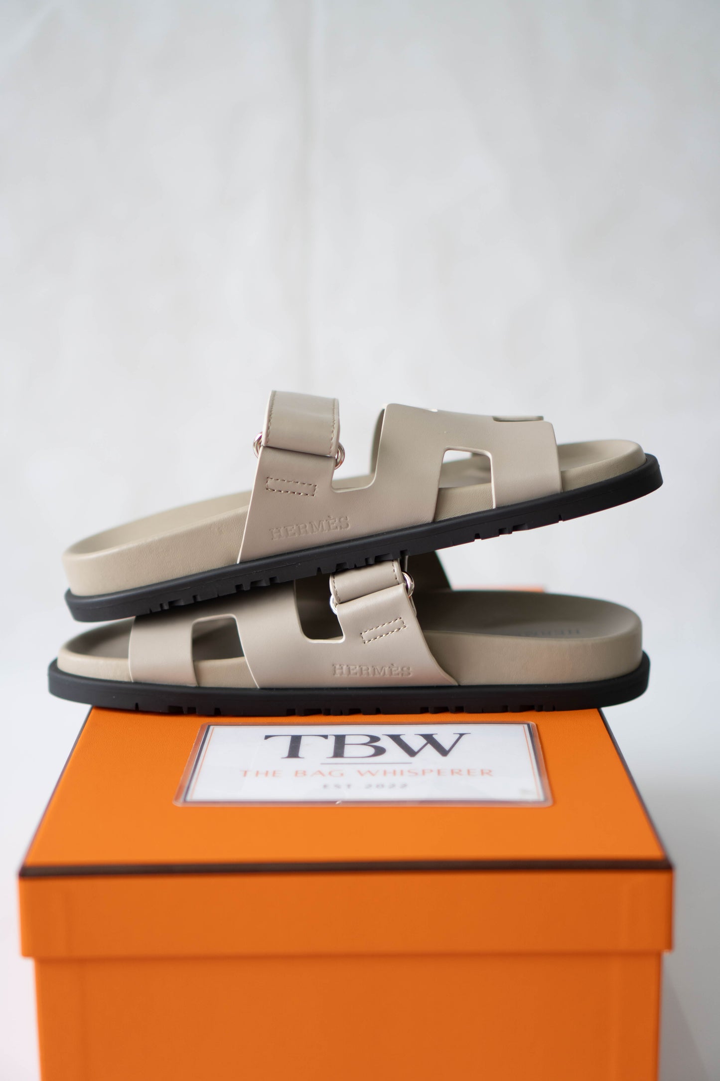 Chypre Sandals – Beige Argile Leather