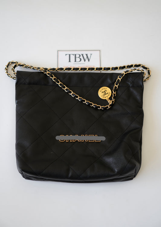 C22 Small Handbag in Black Caviar Leather