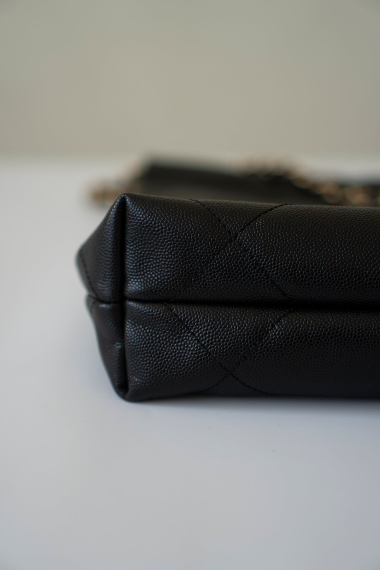 C22 Small Handbag in Black Caviar Leather