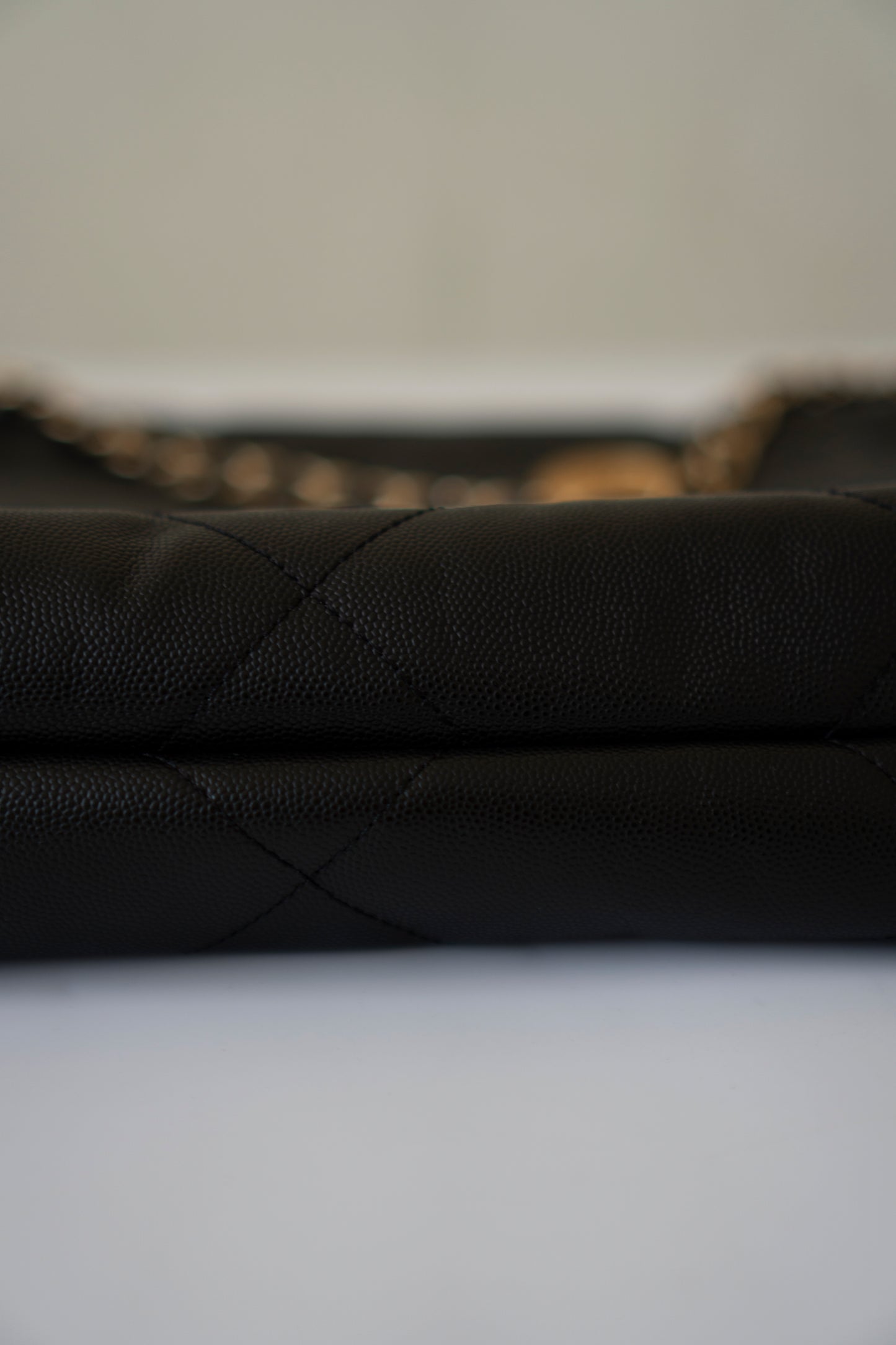 C22 Small Handbag in Black Caviar Leather