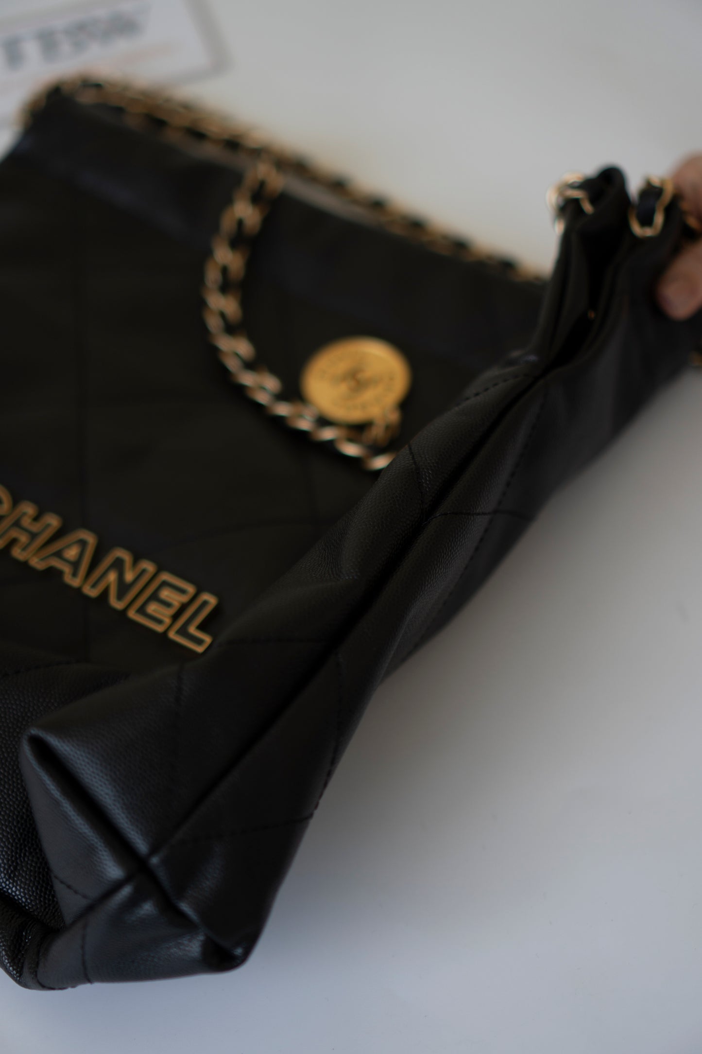 C22 Small Handbag in Black Caviar Leather