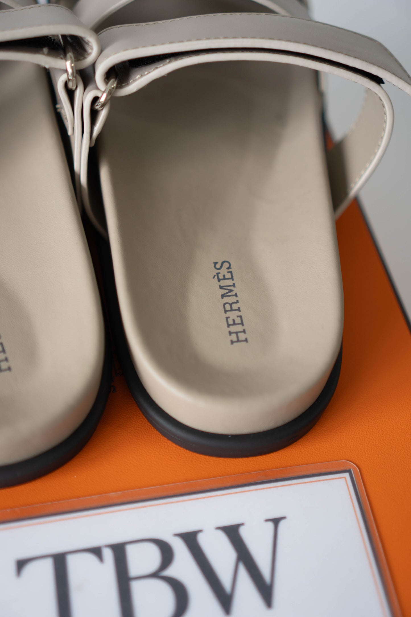 Chypre Sandals – Beige Argile Leather