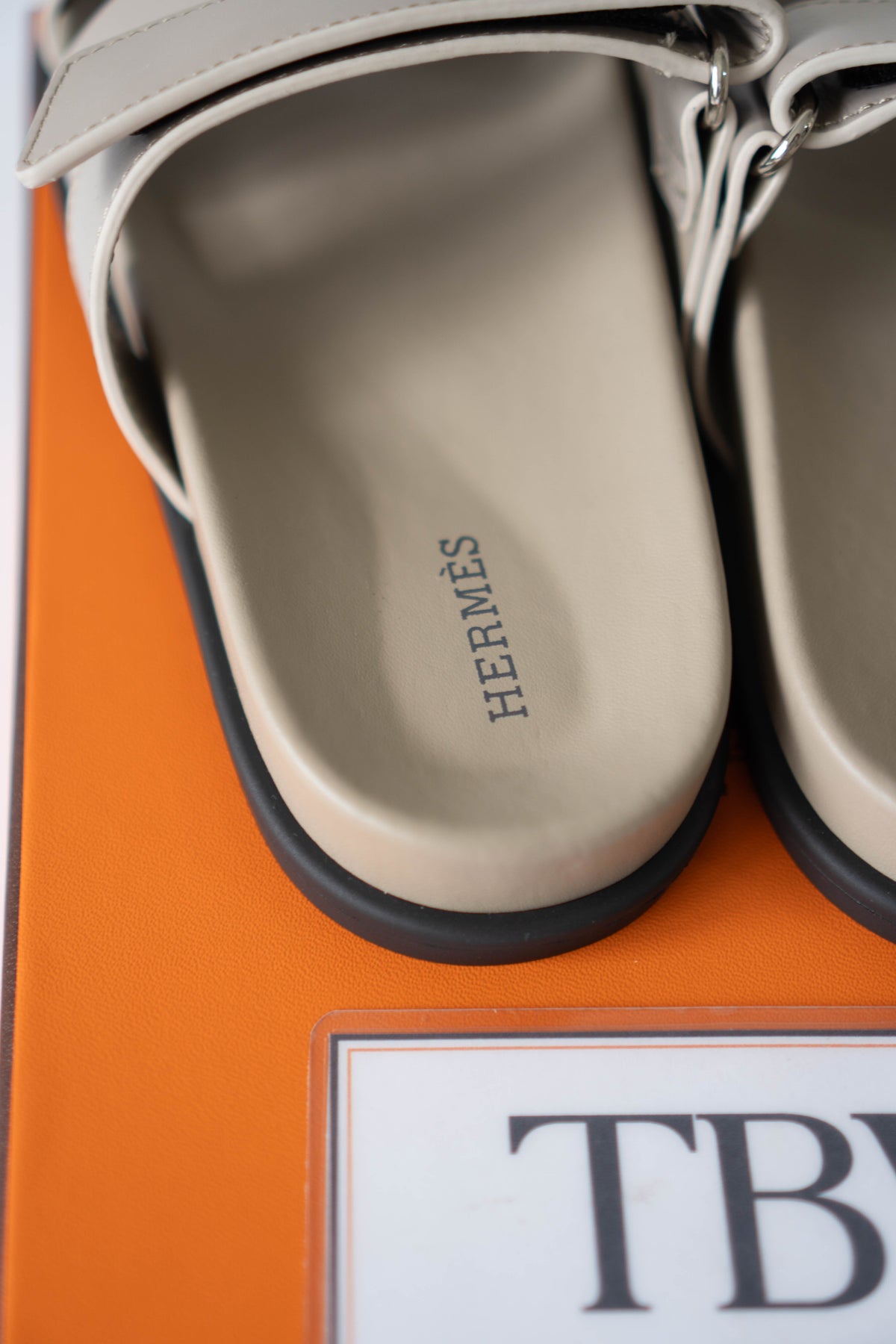 Chypre Sandals – Beige Argile Leather