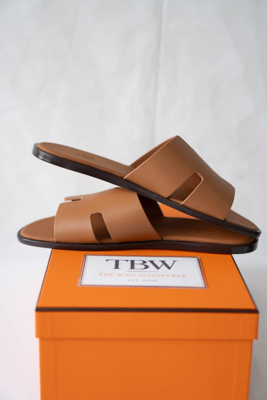 Izmir Leather Sandals – Gold Calfskin