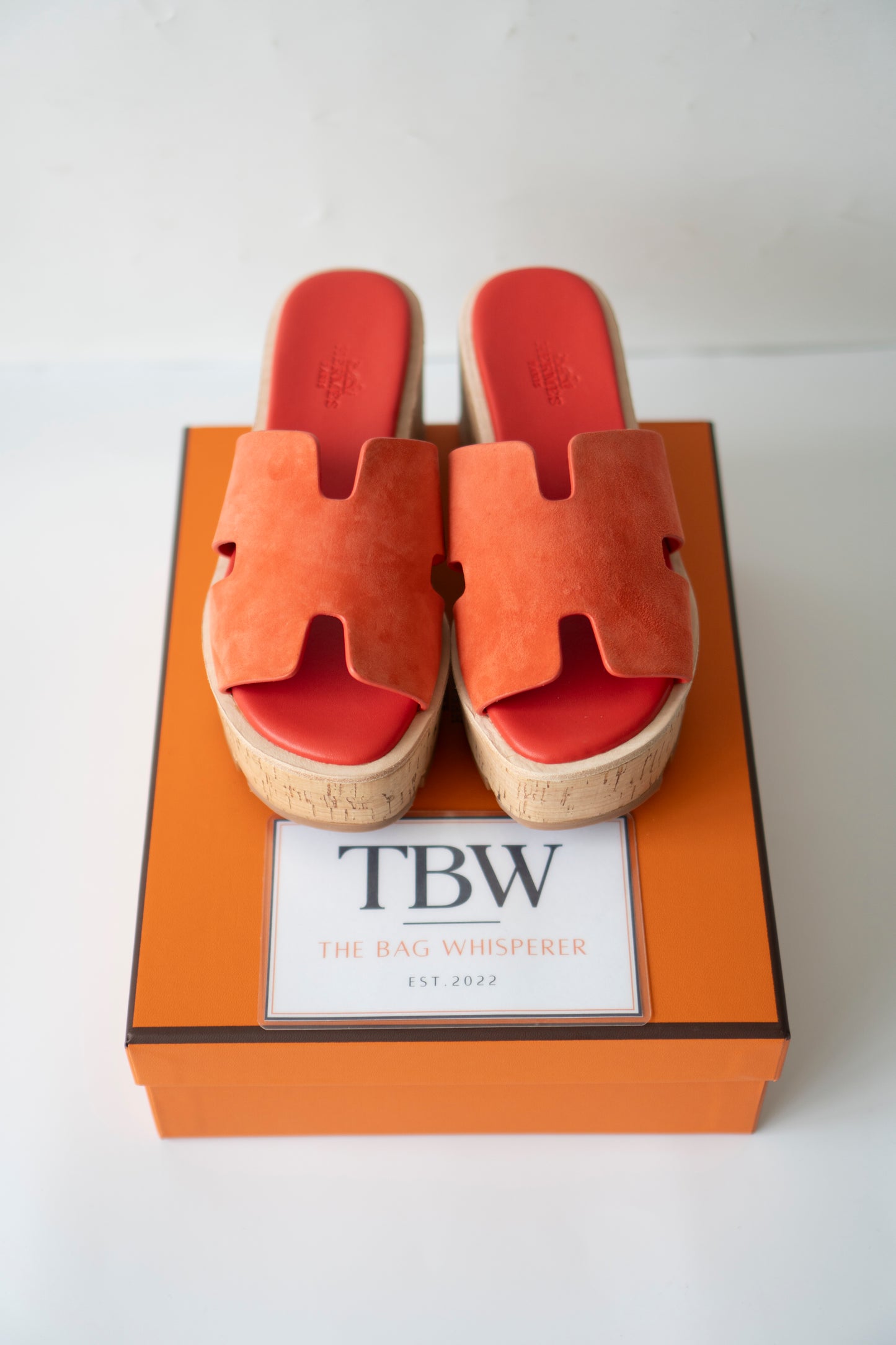 Eze 30 Platform Sandals in Orange Brûlée (Size 36 EU)