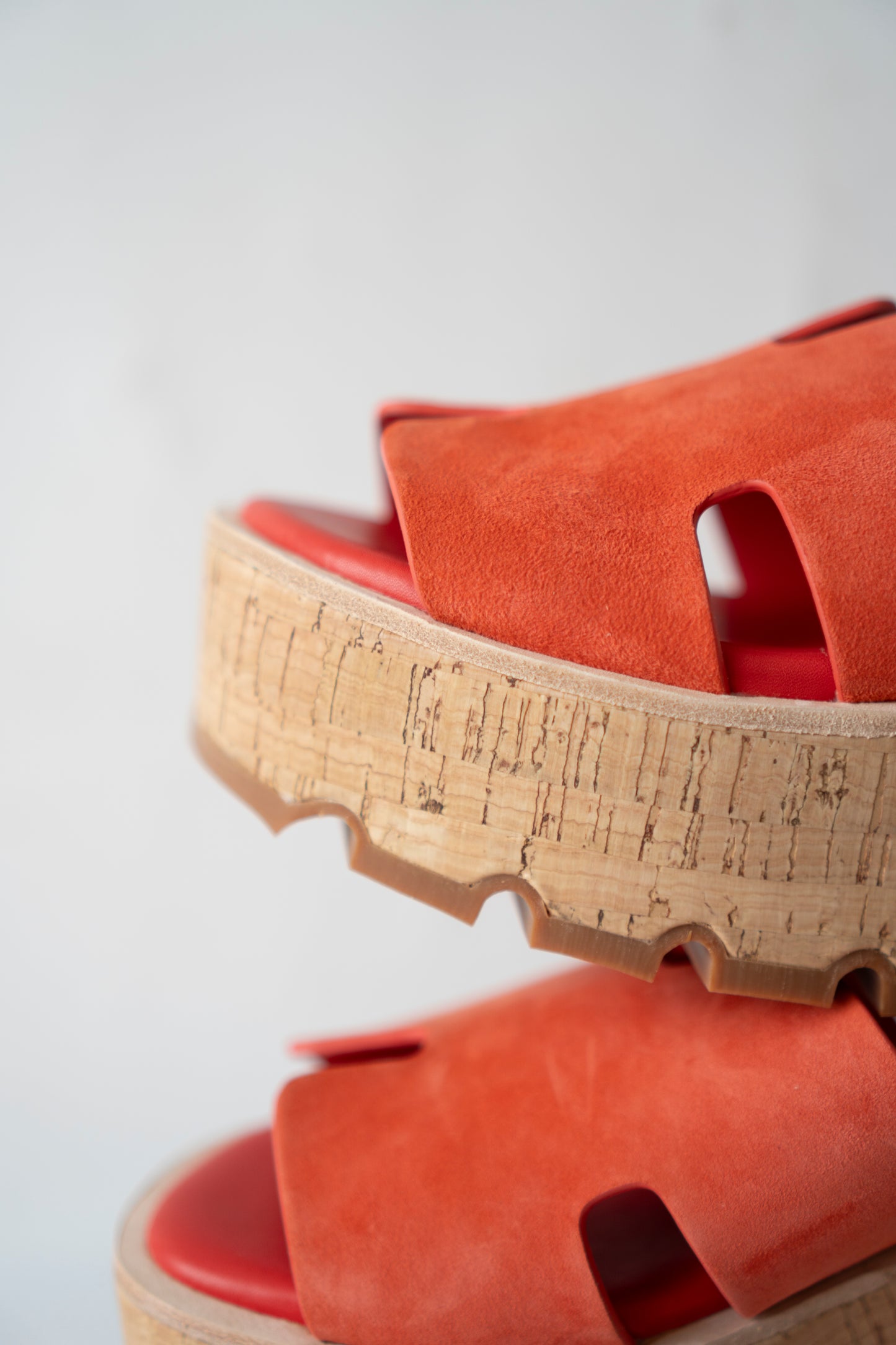 Eze 30 Platform Sandals in Orange Brûlée (Size 36 EU)
