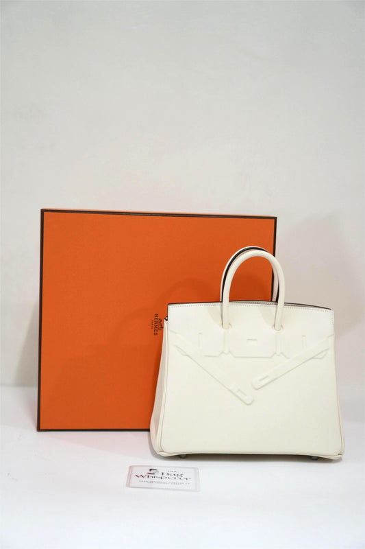 BK 25 Shadow Craie in Swift Leather