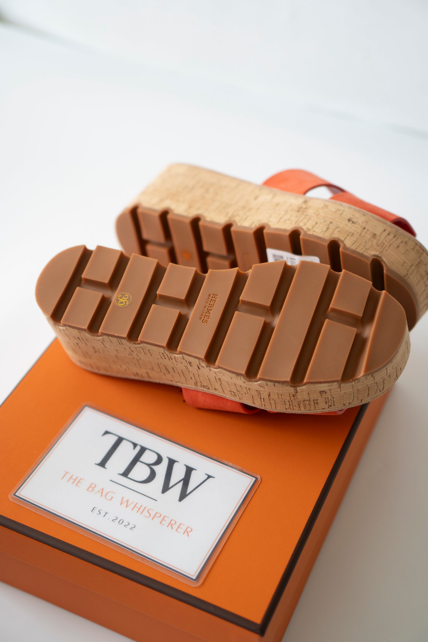 Eze 30 Platform Sandals in Orange Brûlée (Size 36 EU)