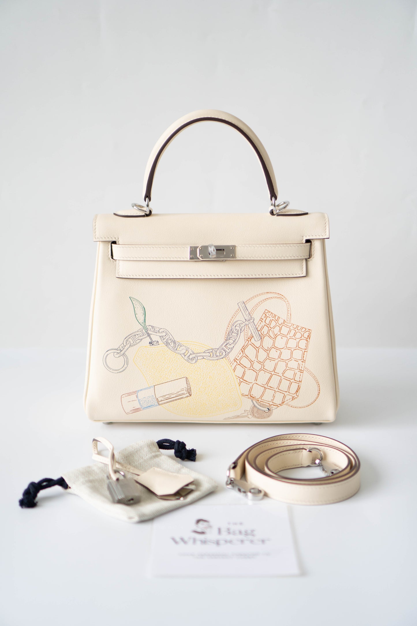 KL 25 “In and Out” – Craie Cream with Palladium Hardware (With Blue Box)