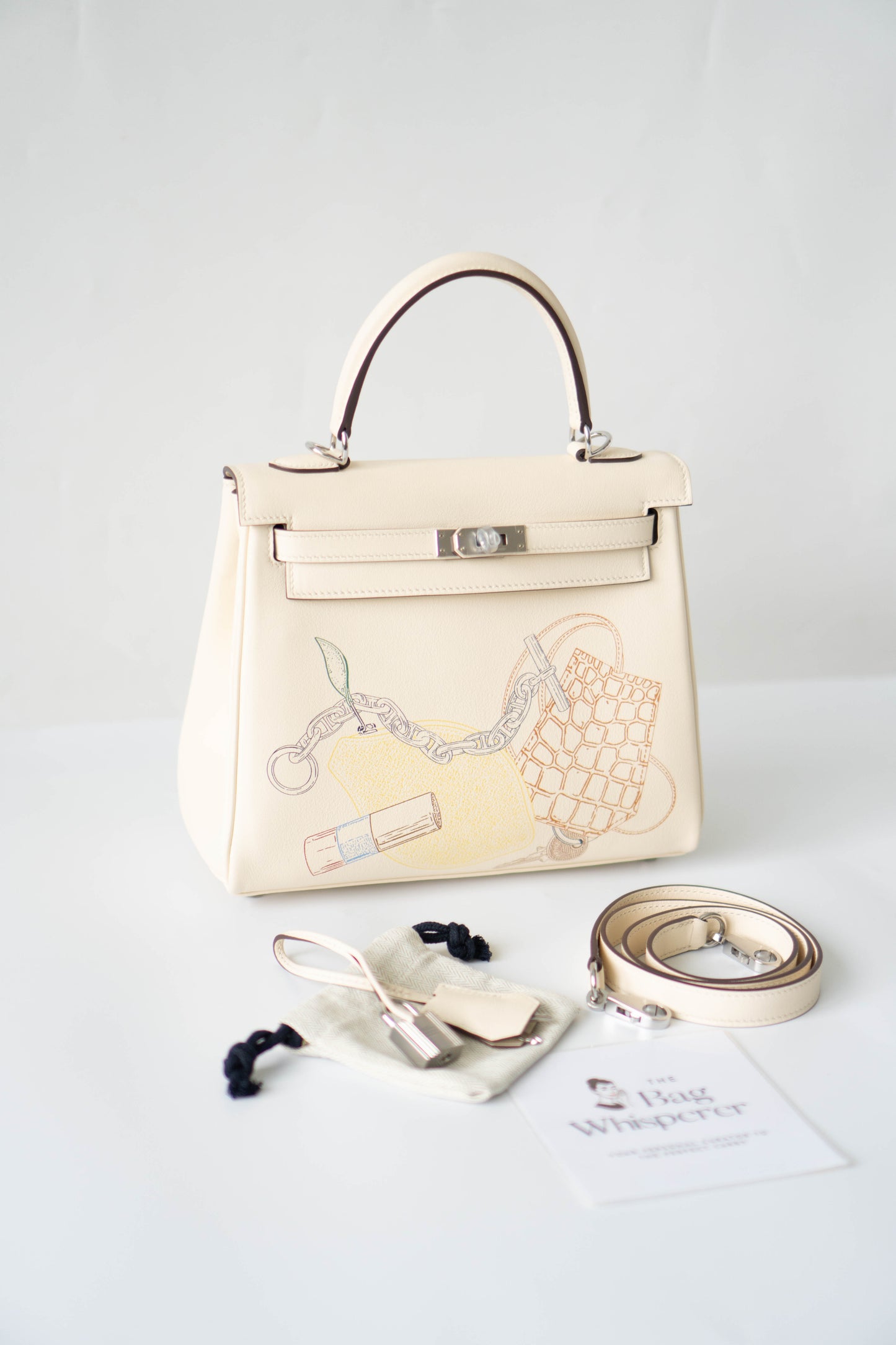 KL 25 “In and Out” – Craie Cream with Palladium Hardware (With Blue Box)