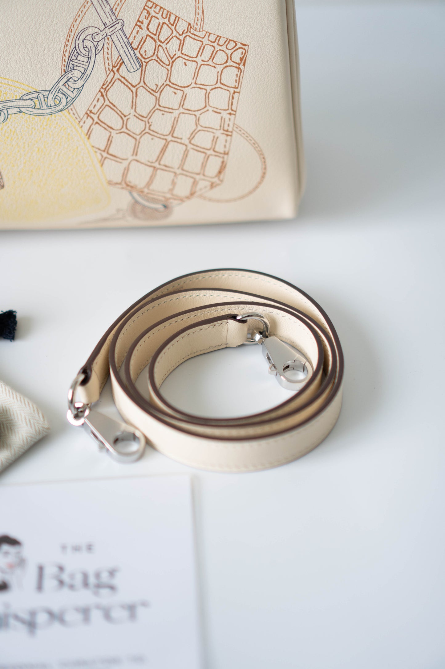 KL 25 “In and Out” – Craie Cream with Palladium Hardware (With Blue Box)
