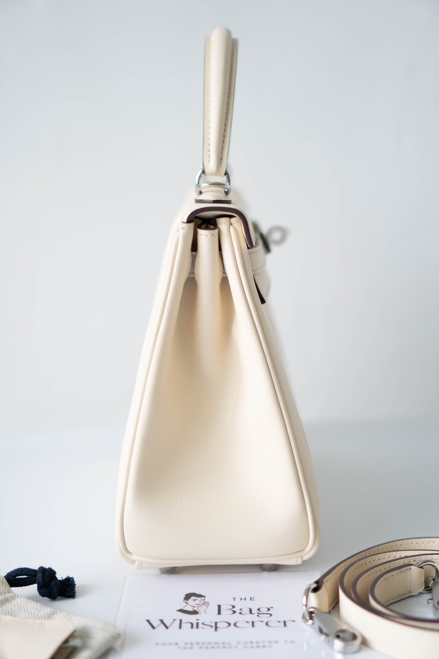 KL 25 “In and Out” – Craie Cream with Palladium Hardware (With Blue Box)