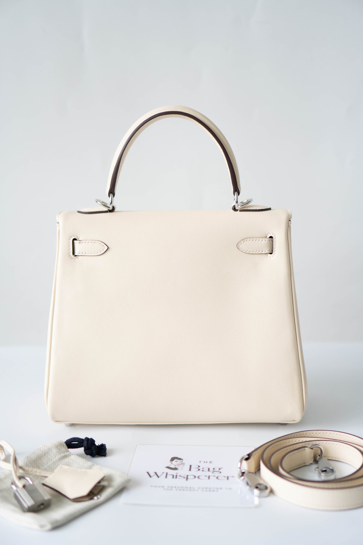 KL 25 “In and Out” – Craie Cream with Palladium Hardware (With Blue Box)