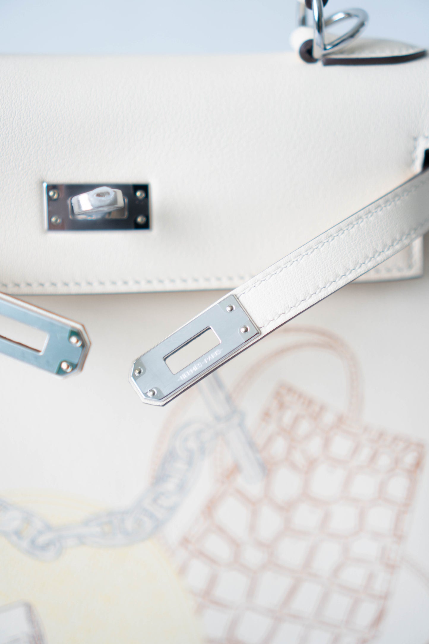 KL 25 “In and Out” – Craie Cream with Palladium Hardware (With Blue Box)
