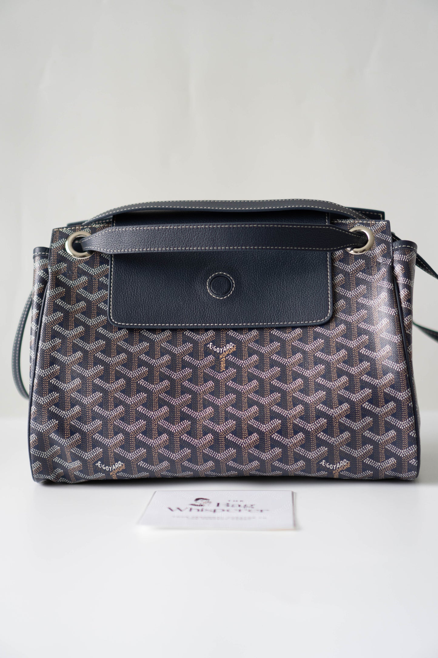 Rouette Souple PM – Navy Blue Monogram with Palladium Hardware