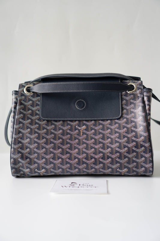 Rouette Souple PM – Navy Blue Monogram with Palladium Hardware