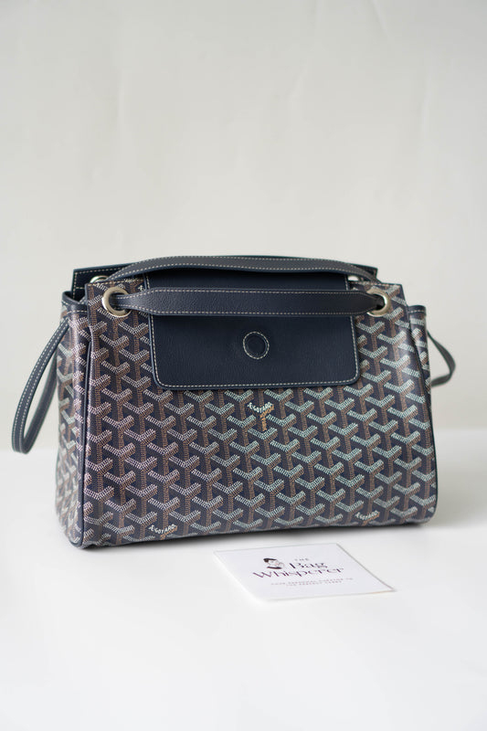 Rouette Souple PM – Navy Blue Monogram with Palladium Hardware