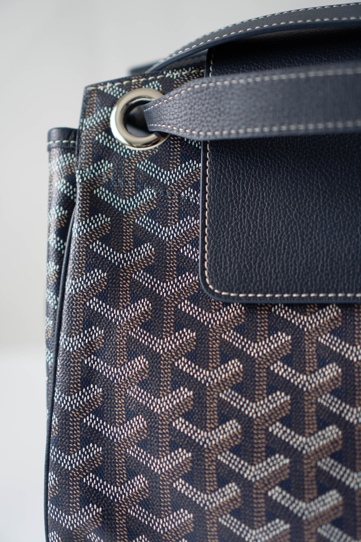 Rouette Souple PM – Navy Blue Monogram with Palladium Hardware