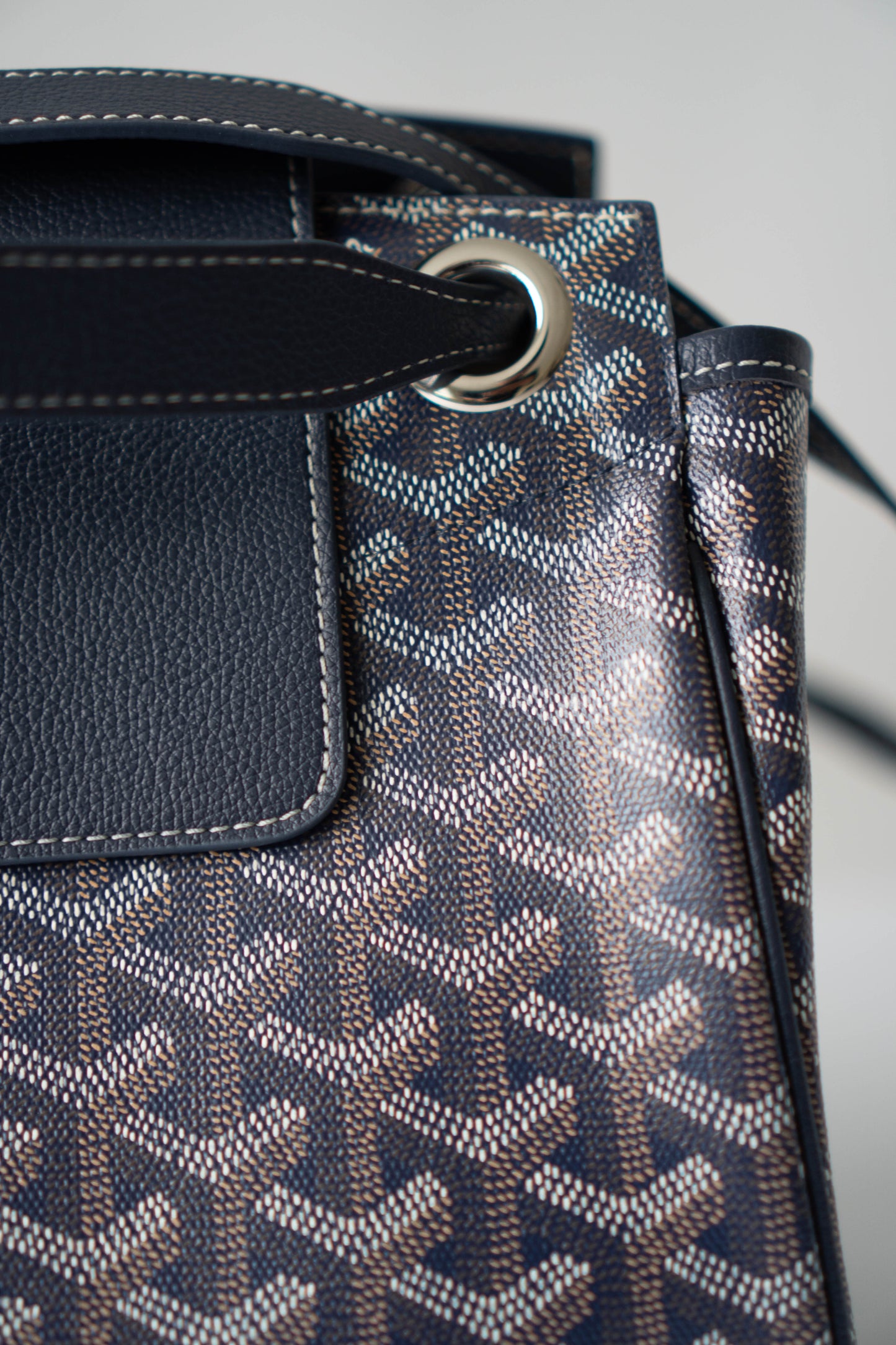 Rouette Souple PM – Navy Blue Monogram with Palladium Hardware