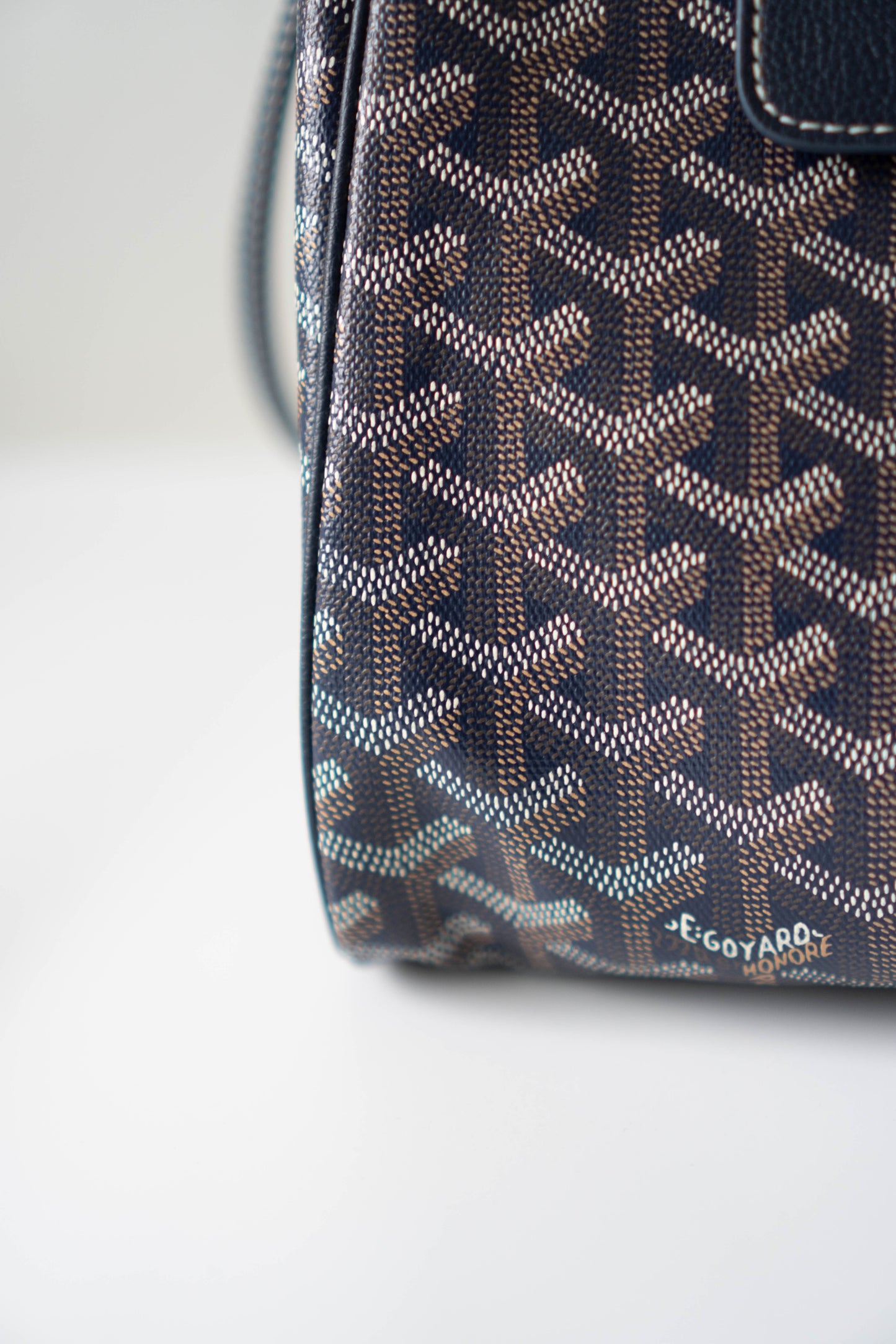Rouette Souple PM – Navy Blue Monogram with Palladium Hardware